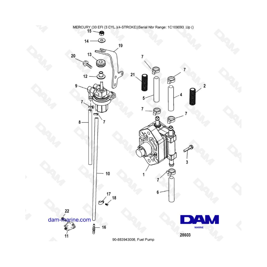 Mercury 30 EFI - Fuel pump