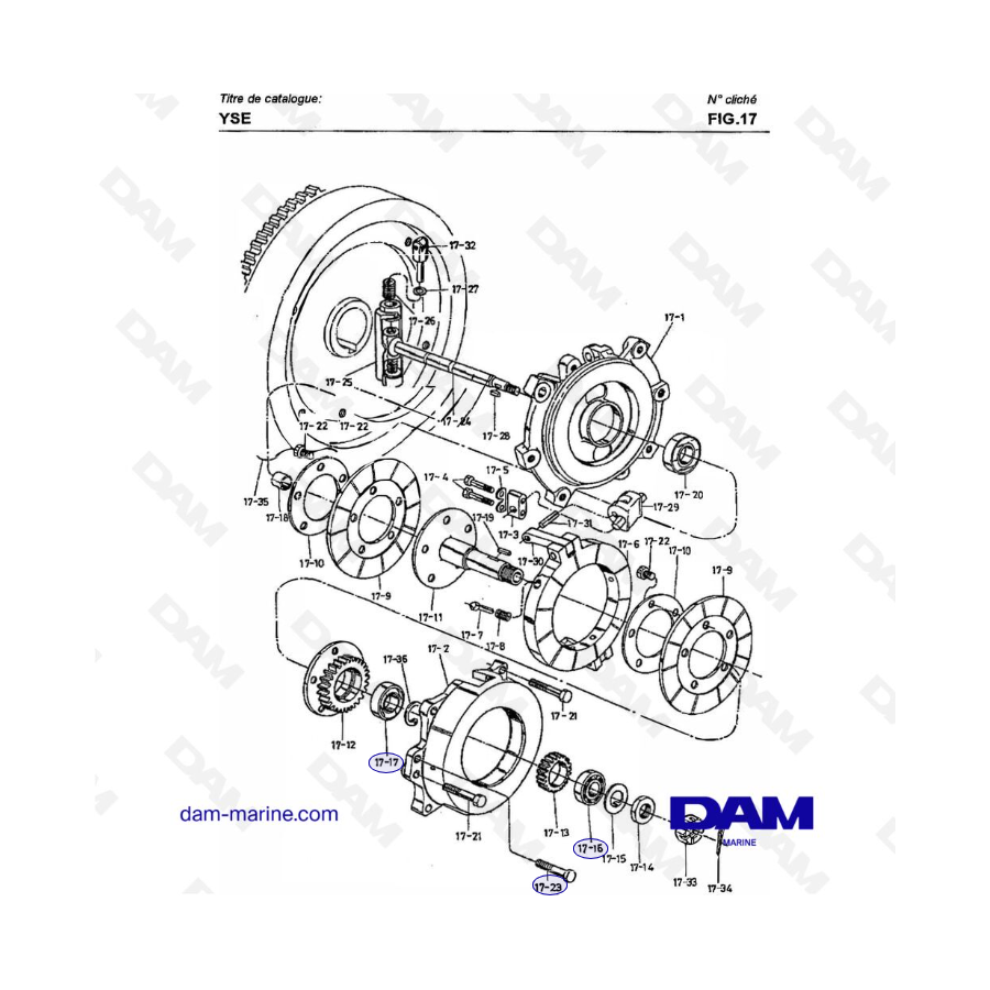 Yanmar YSE8 / YSE12 - CLUTCH (FRICTION PLATE, HOUSING)