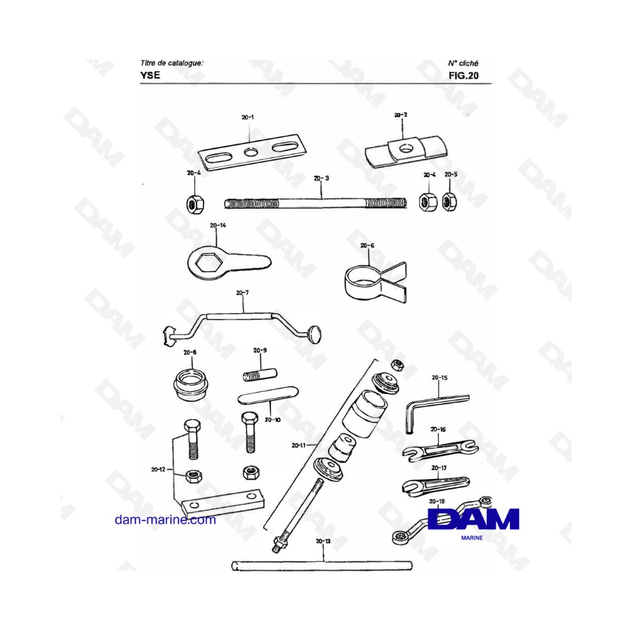 Yanmar YSE8 / YSE12 - OPTIONAL PARTS, SPECIAL TOOLS Yanmar YSE8 / YSE12 - OPTIONAL PARTS, SPECIAL TOOLS