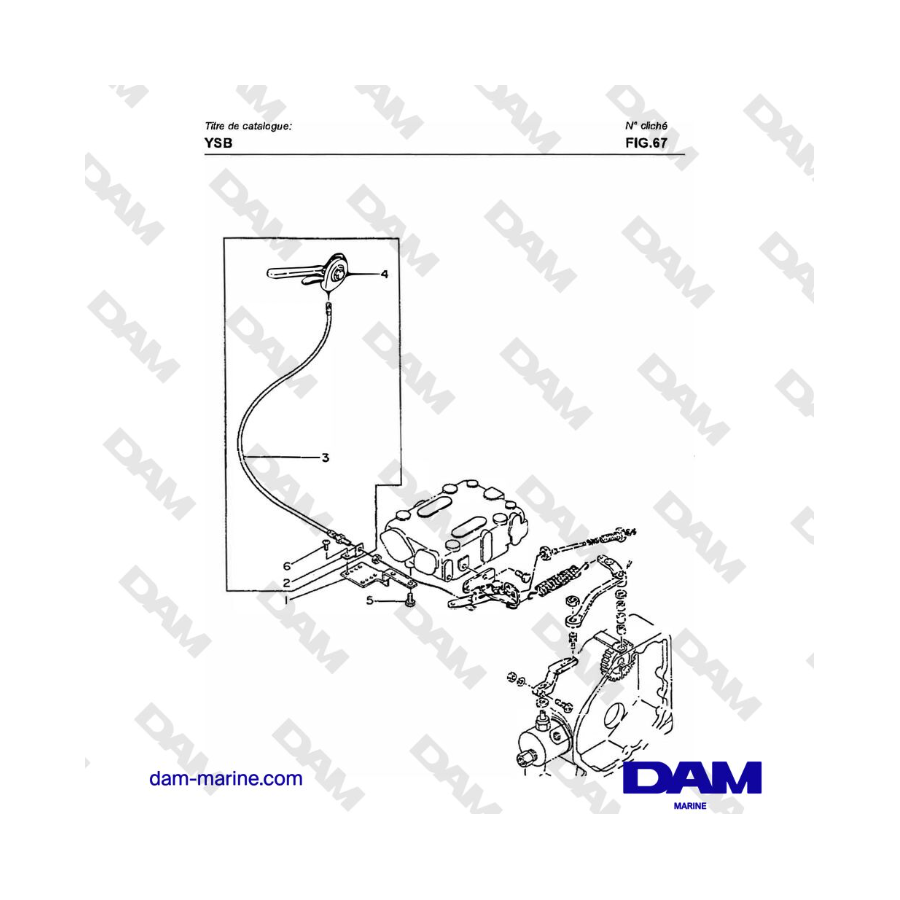 Yanmar YSB8 / YSB12 - REMOTE CONTROL DEVICE Yanmar YSB8 / YSB12 - REMOTE CONTROL DEVICE