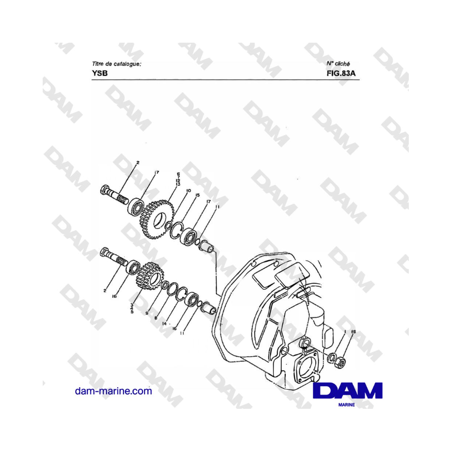 Yanmar YSB8 / YSB12 - IDLE GEAR Yanmar YSB8 / YSB12 - IDLE GEAR