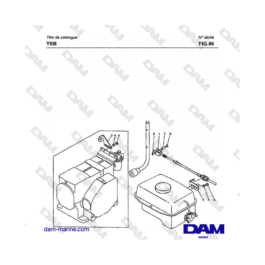 Yanmar YSB8 / YSB12 - CLUTCH REMOTE CONTROL Yanmar YSB8 / YSB12 - CLUTCH REMOTE CONTROL