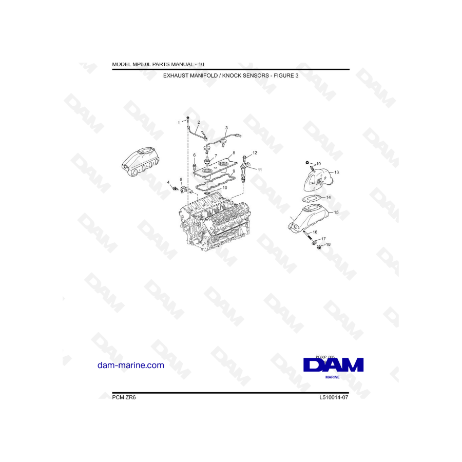 PCM ZR6 07 - Exhaust Manfold PCM ZR6 07 - Exhaust Manfold