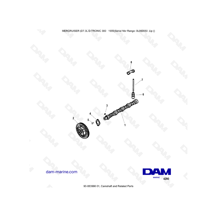 Mercruiser 7.3L D-TRONIC - Camshaft Mercruiser 7.3L D-TRONIC - Camshaft