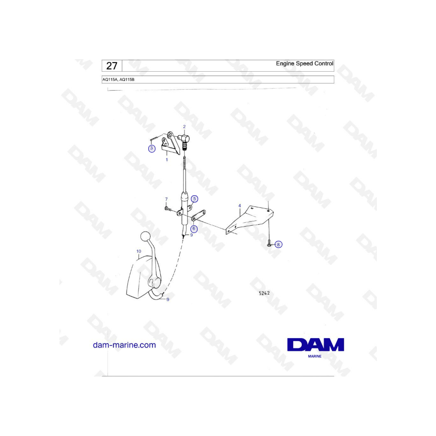 Volvo Penta AQ115 - Engine Speed Control 