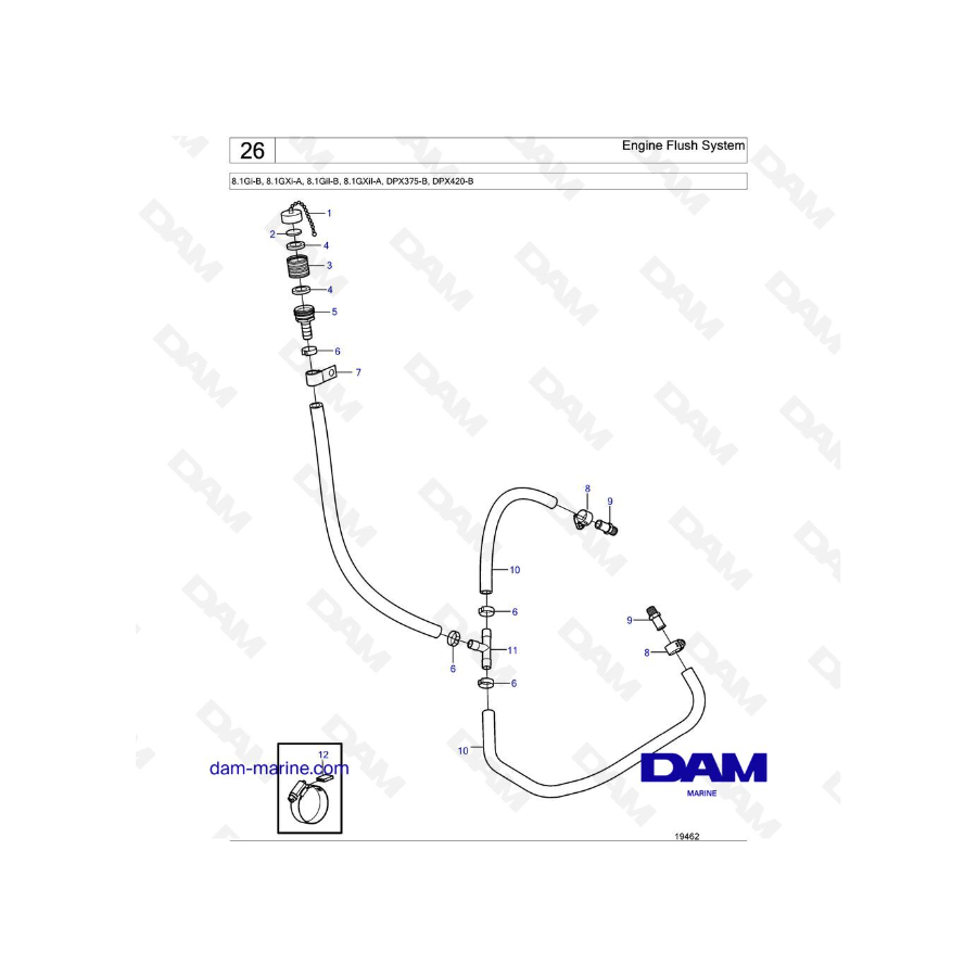 Volvo Penta 8.1L GI - Engine Flush System