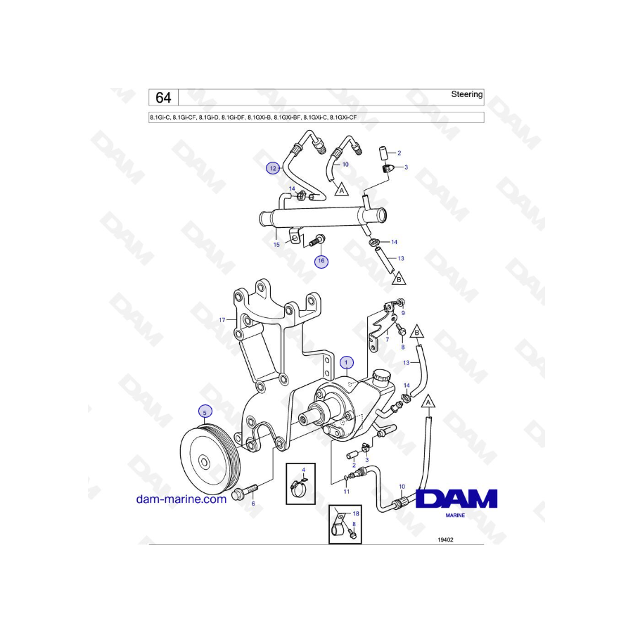 Volvo Penta 8.1L GI- Steering