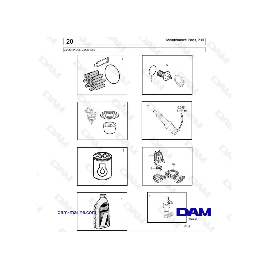Volvo Penta 3.0L GS - Maintenance Parts Volvo Penta 3.0L GS - Maintenance Parts
