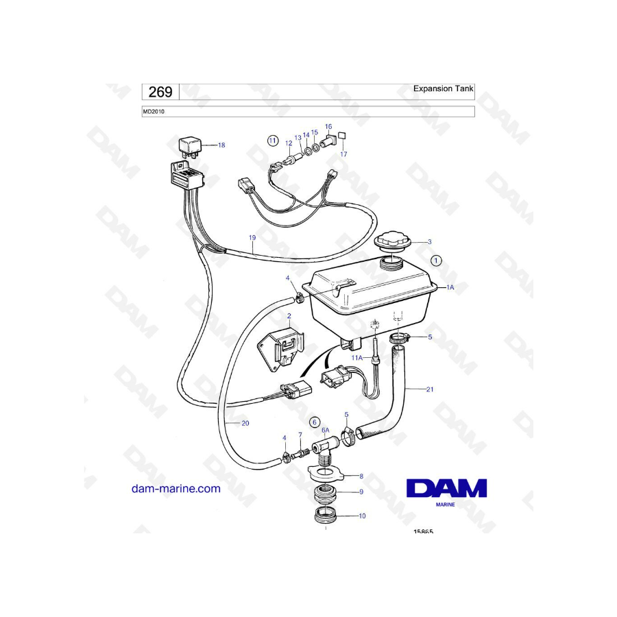 Volvo Penta MD2010 - Expansion Tank 