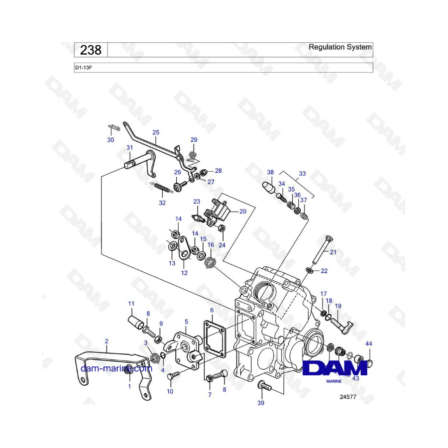 Volvo Penta D1-13F - Regulation system Volvo Penta D1-13F - Regulation system